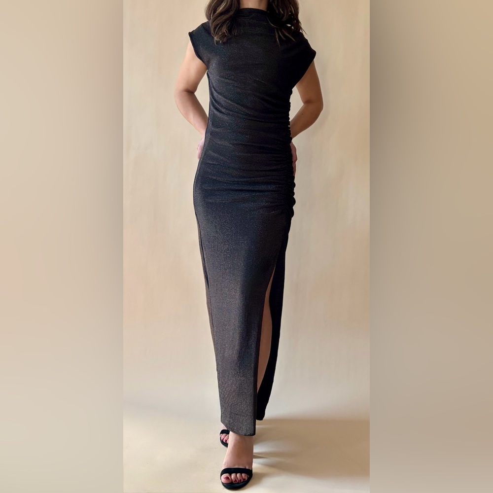 Dress Forum Black Shimmer Midi Dress